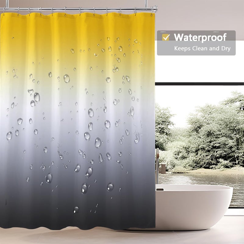 LLSCL Fabric Shower Curtain Liner with Magnets, Waterproof Hotel Quality, 72 x 72 Machine Washable - Image 3